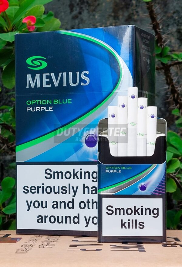 Mevius Option Blue Purple 1 เม็ดบีบ (จาก Japan)